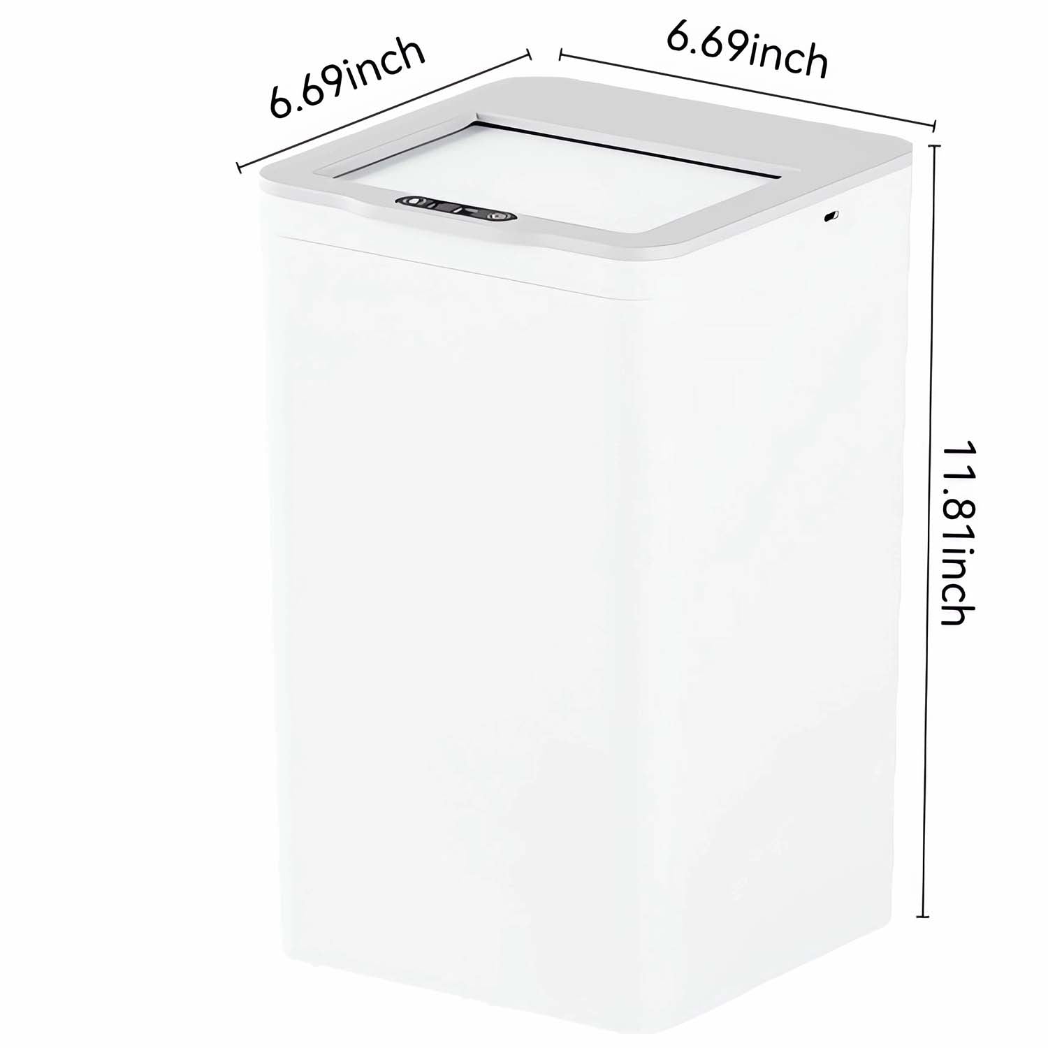 Smart trash can with motion sensor lid