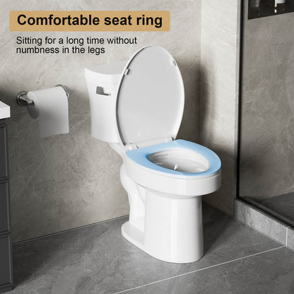 Soft closing toilet seat preventing slamming and noise