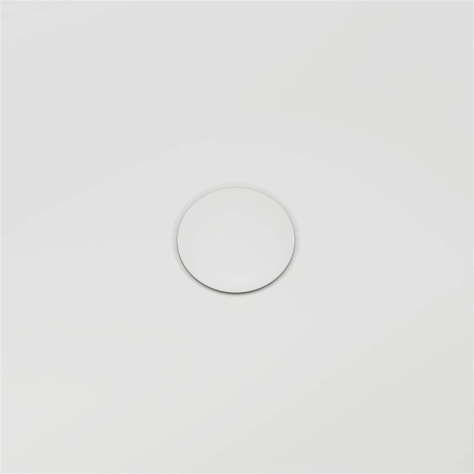 Solid surface double ended tub with central drain position