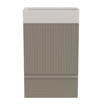 Space saving 20 vanity with eco friendly E1 MDF construction