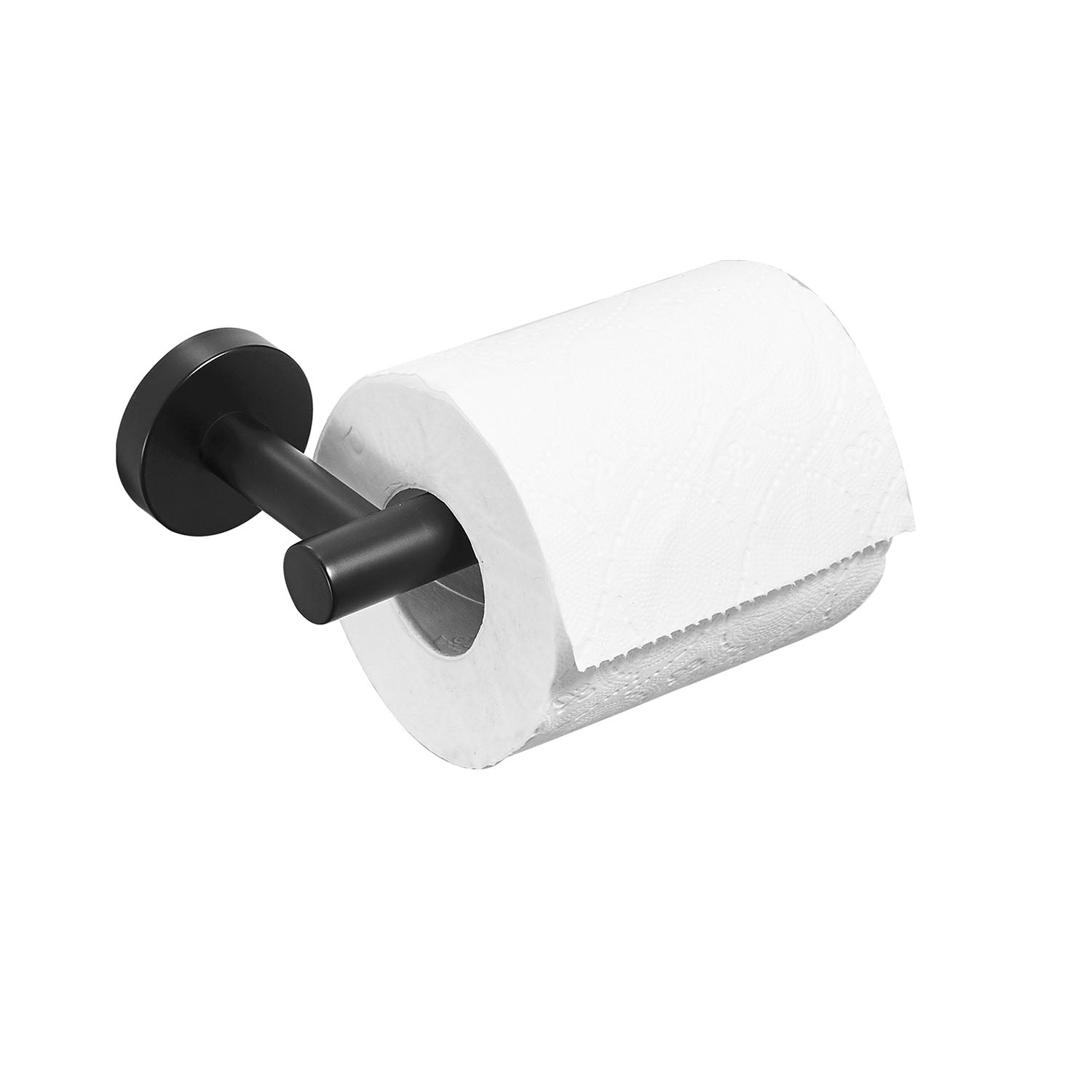 Stainless Steel Matte Black Bathroom Hardware toilet paper holder