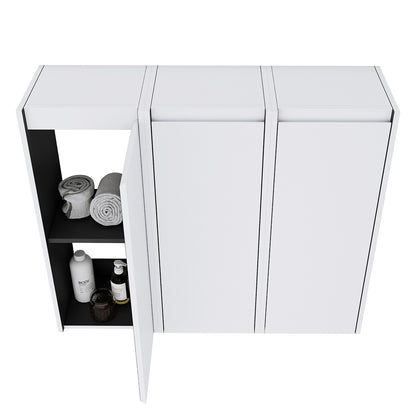 Storage space display of 36 inch White Bathroom Wall Cabinet