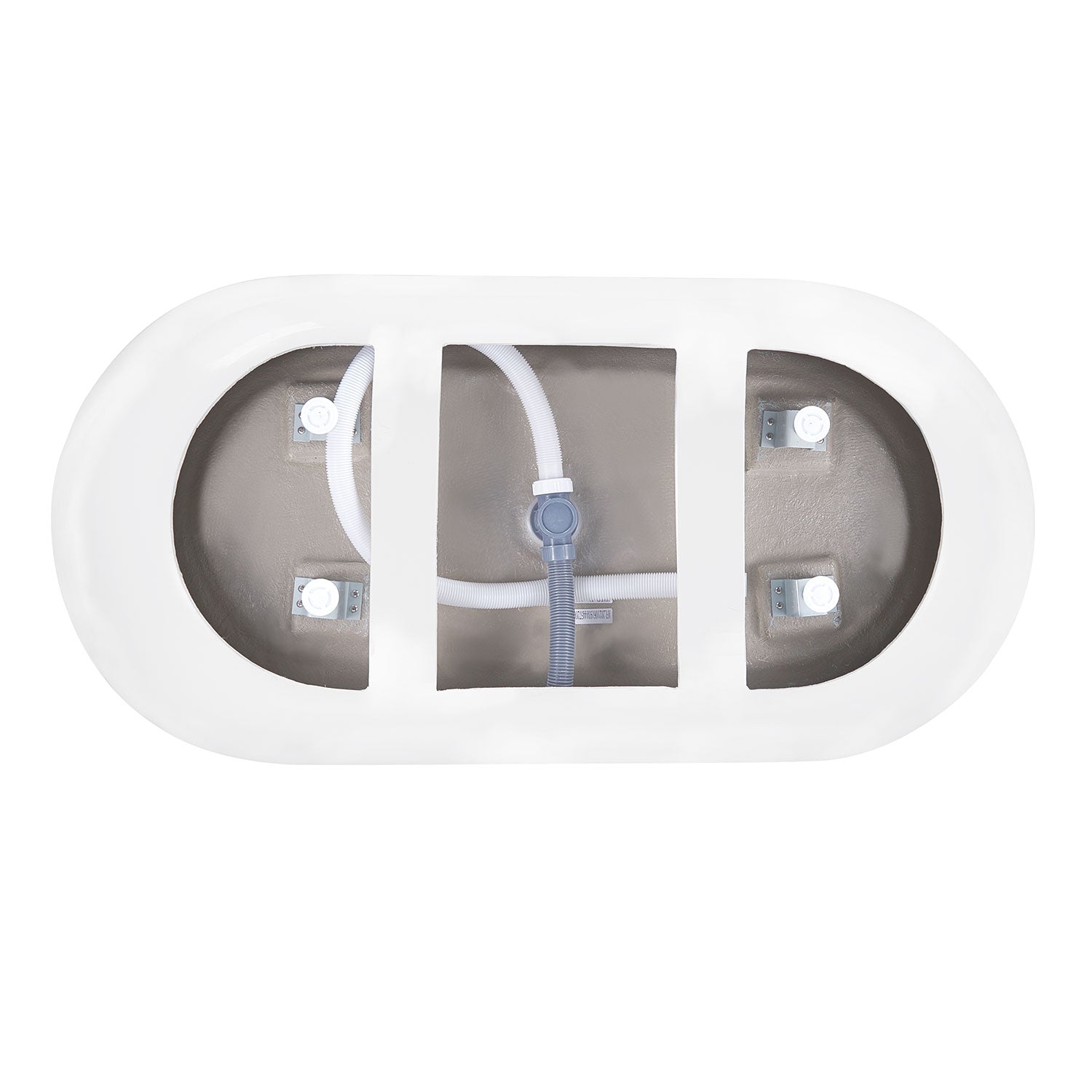 Sturdy base support for 59-inch freestanding bathtub
