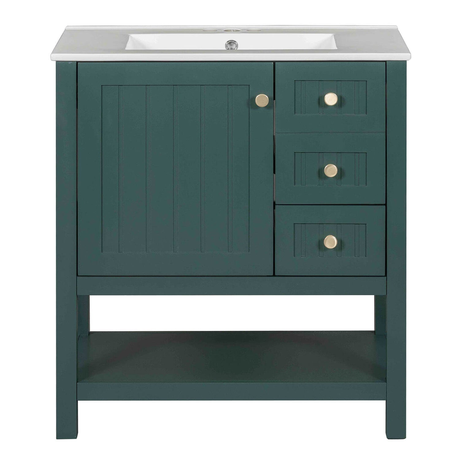 Stylish storage solutions in the freestanding bathroom vanity