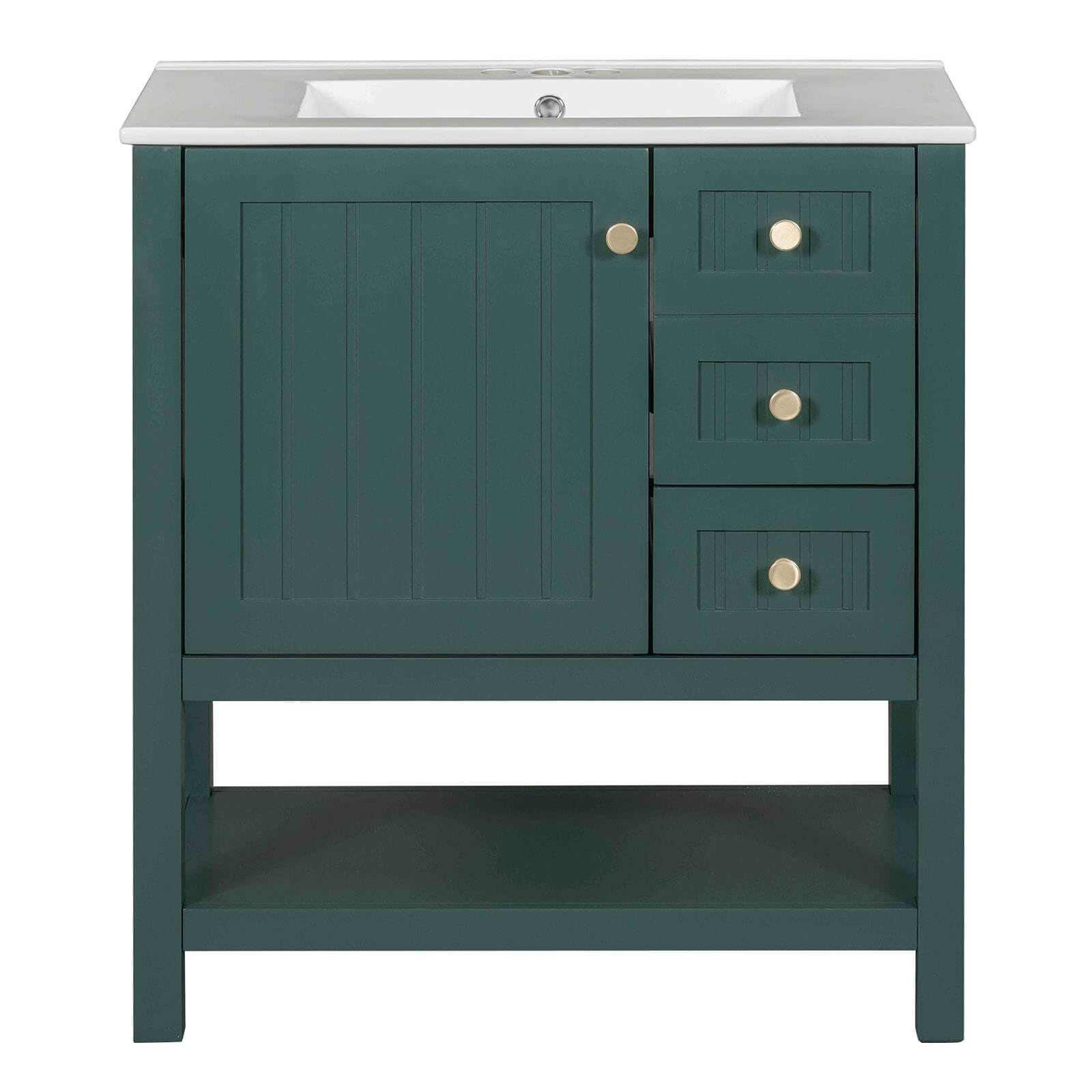 Stylish storage solutions in the freestanding bathroom vanity
