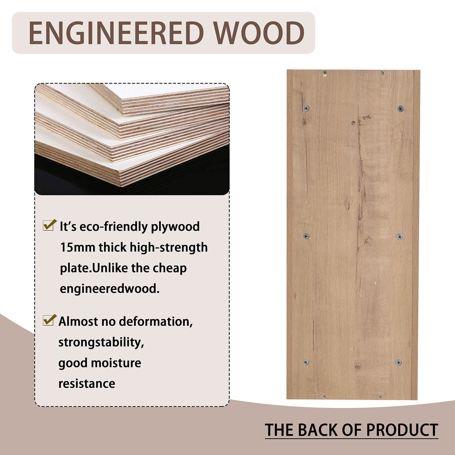 The material used for 48 inch Floating Vanity