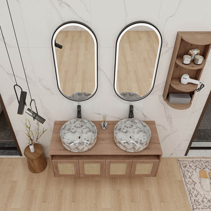 The top view of 48 inch Floating Vanity