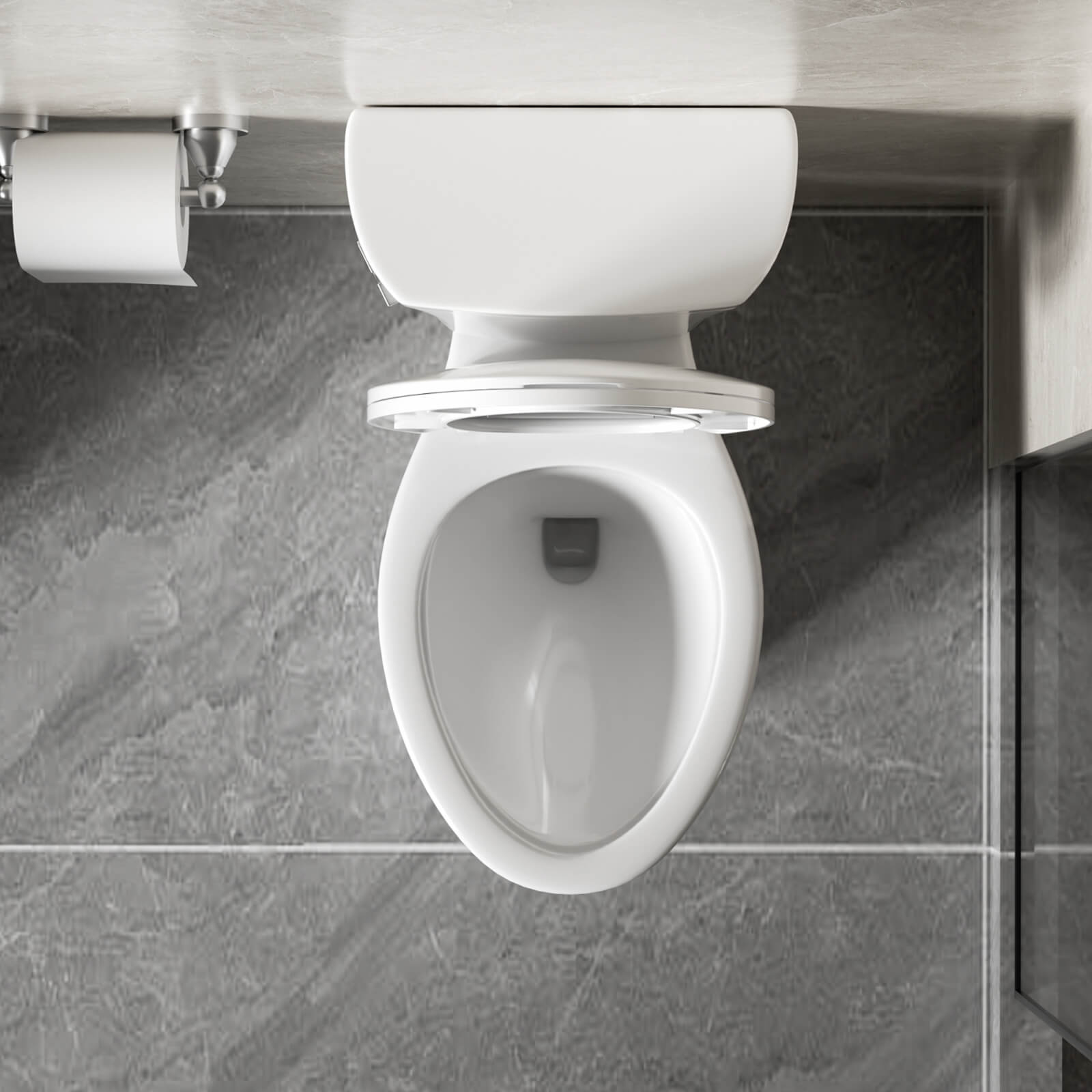 Tornado Flush toilet bowl with stain resistant glaze surface