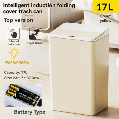 Touchless-smart-trash-can-for-bathroom-use