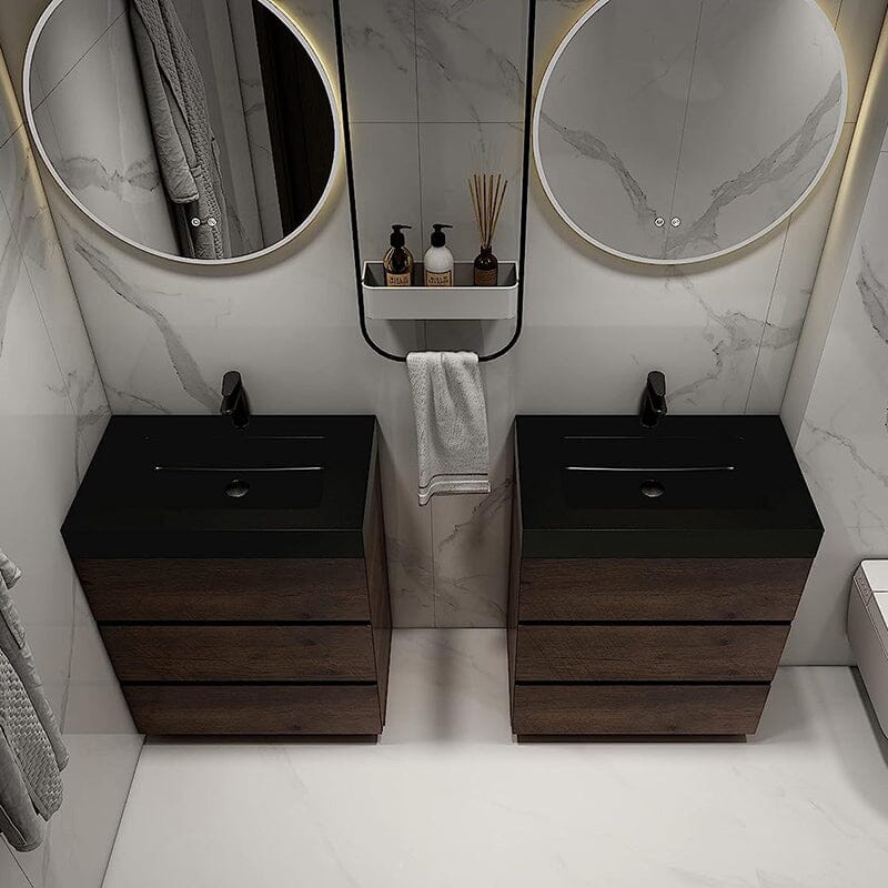 Black, Color, Bathroom Vanity Cabinets