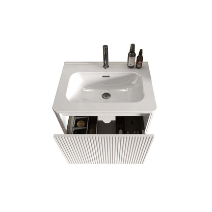 Versatile 24-inch white vanity suitable for various bathroom styles