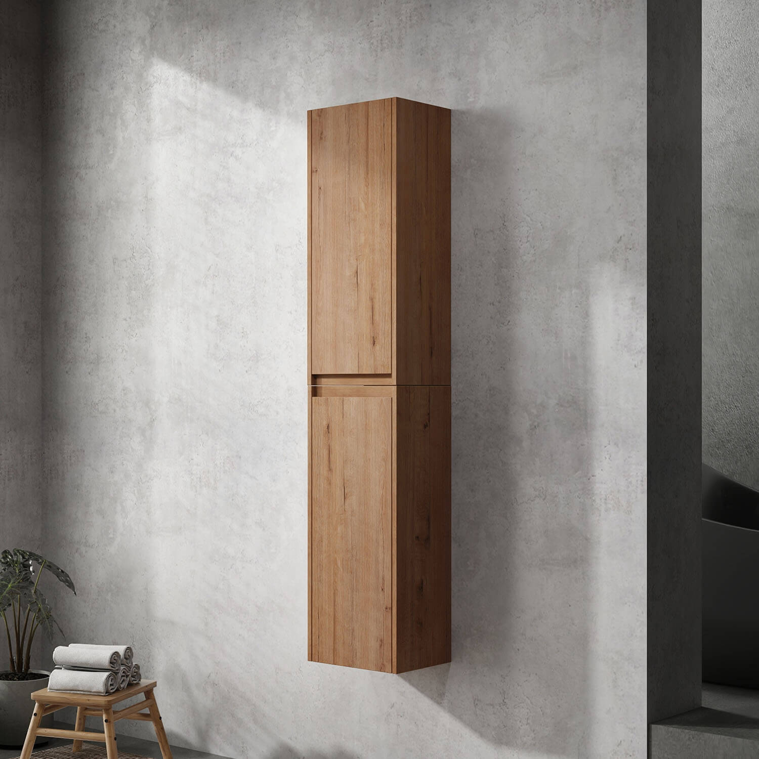 Vertical assembly display of the 24 inch wall-mounted cabinet