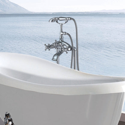 Vintage chrome bathtub faucet for bathroom upgrade