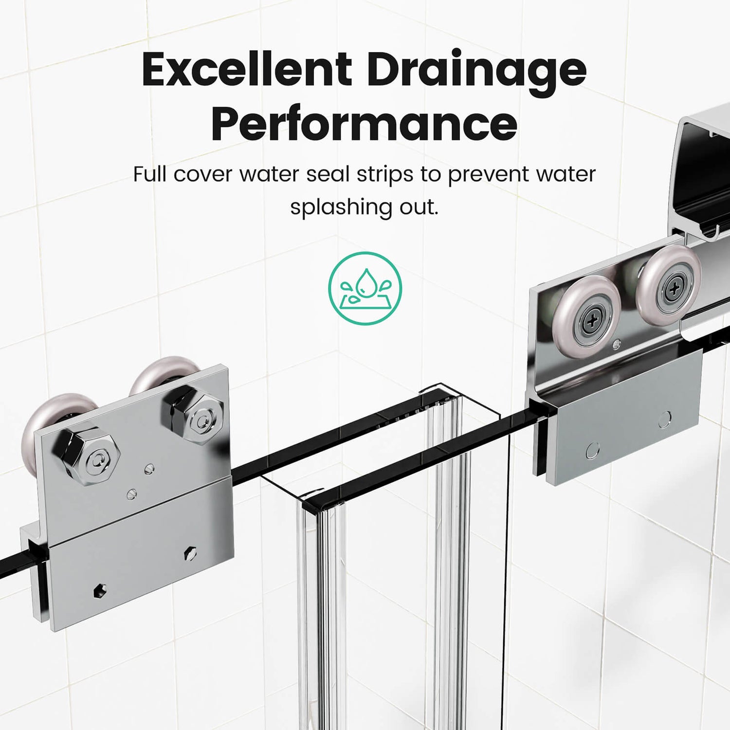 W1552GTP175007 Shower Door Double Roller Design Instructions