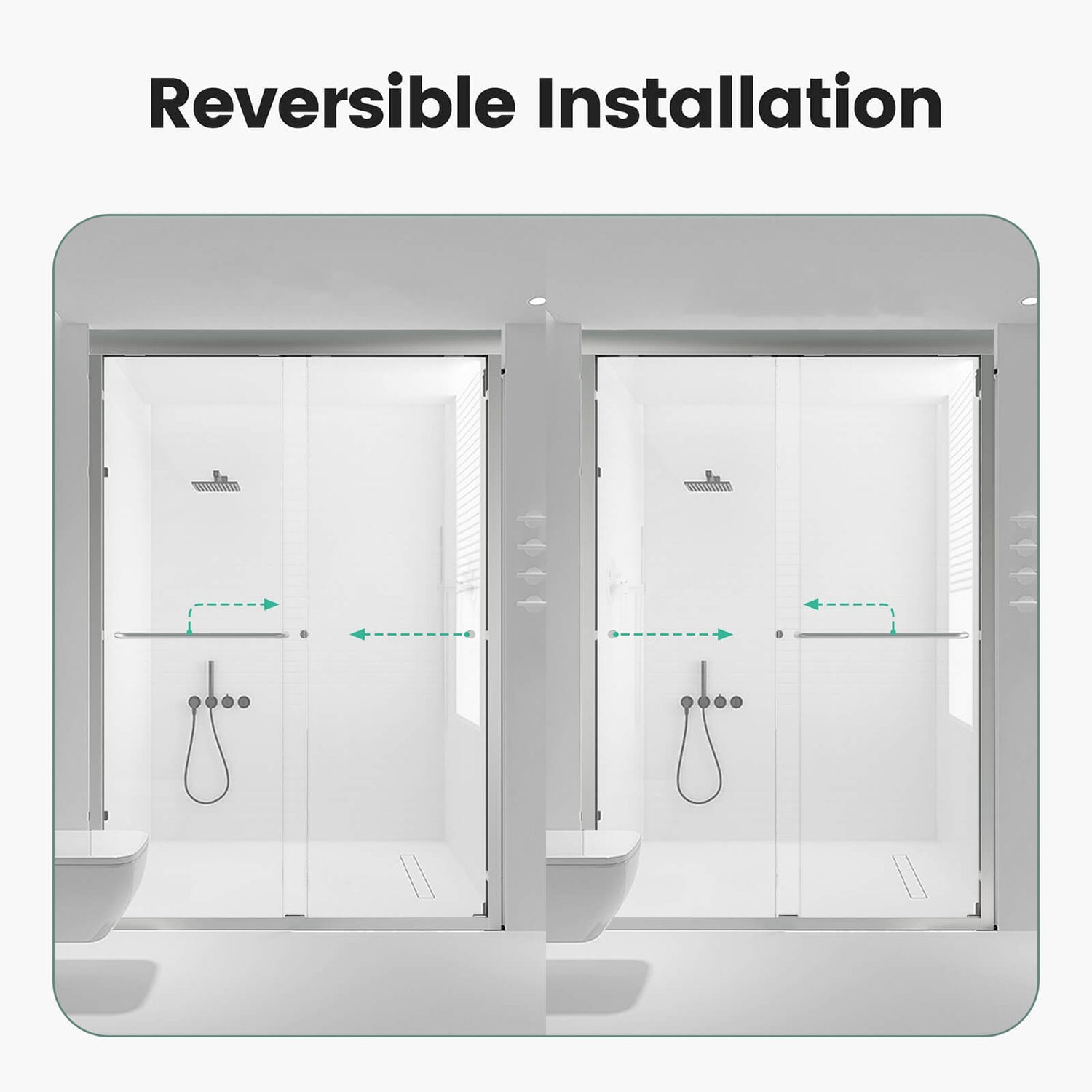 W1552GTP175007 Shower Door Reversal Installation Instructions