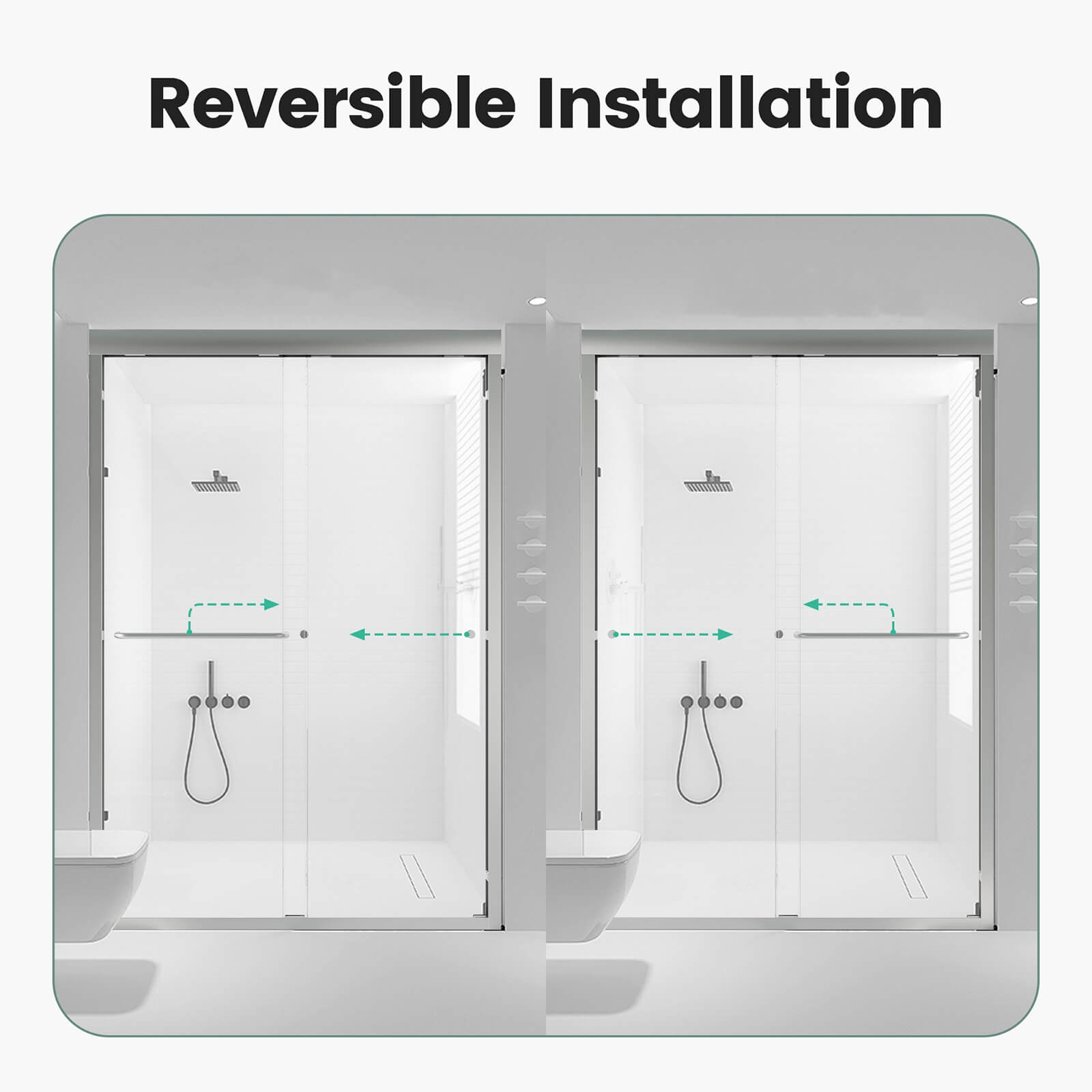 W1552GTP175007 Shower Door Reversal Installation Instructions