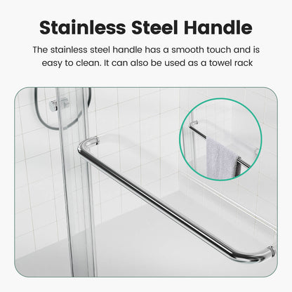 W1552GTP175007 Shower Door Stainless Steel Handle Instructions