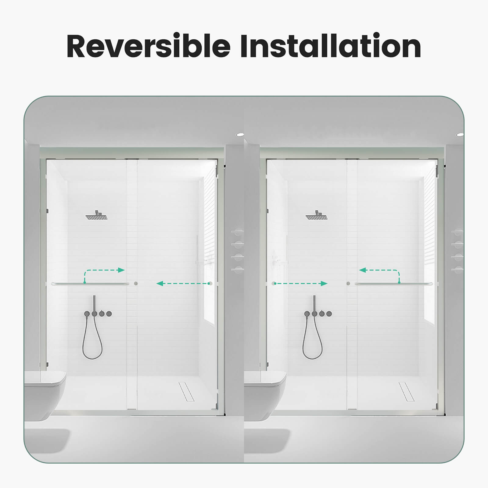 W1552GTP221562 shower door reverse installation instructions
