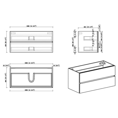 W1573GTP155847 Bathroom Vanity Cabinet Dimensions and Specifications