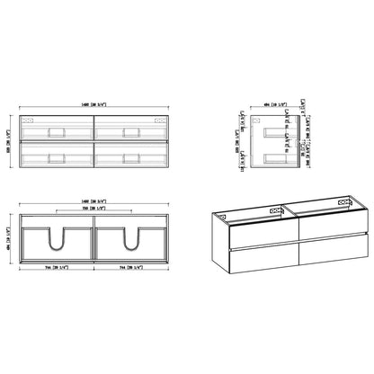 W1573GTP155849 Bathroom vanity cabinet dimensions and specifications