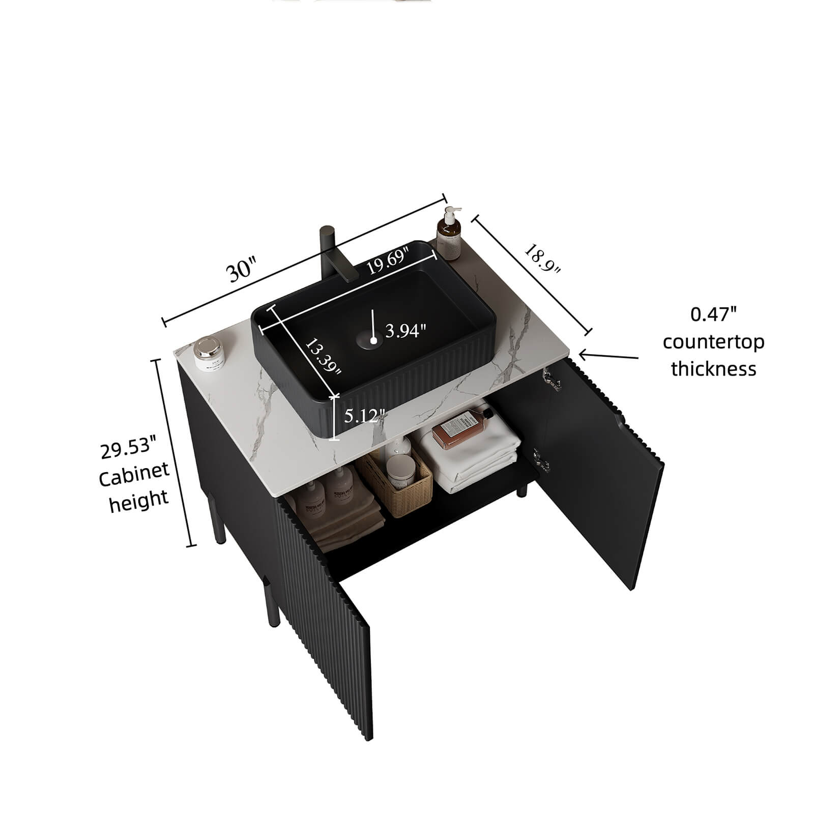 W2615GTS00116 size specification diagram