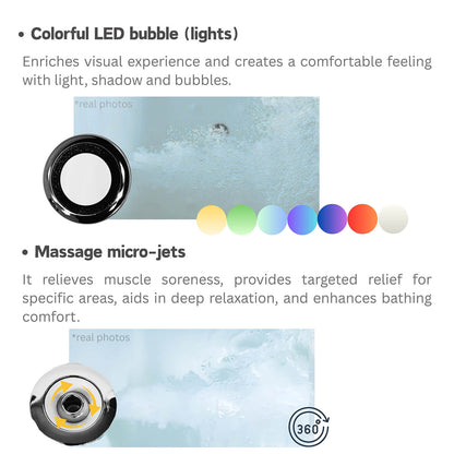 W3605GTP361170 Jacuzzi LED and Jet Nozzle Function Introduction