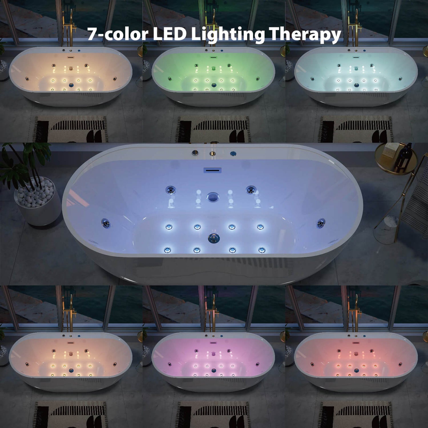 W3605GTP361170 Jacuzzi LED and Jet Nozzle Function Introduction
