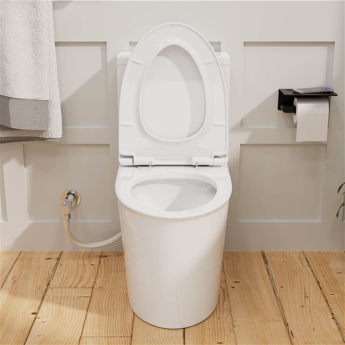 Water saving dual flush toilet 1.0 GPF and 1.28 GPF option