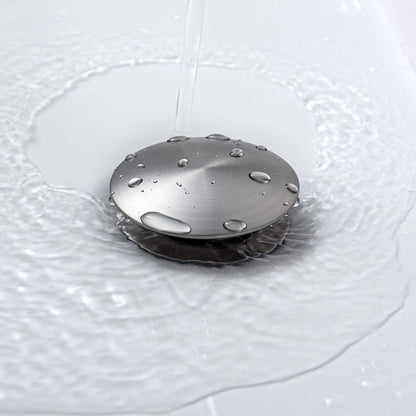 Waterproof Brushed Nickel Bathroom Sink Pop Up Drain