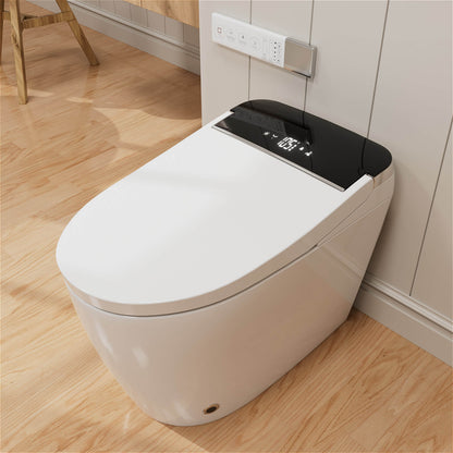 One Piece Smart Toilet with Bidet Built in, LED Night Light, Heated Seat, Warm Water