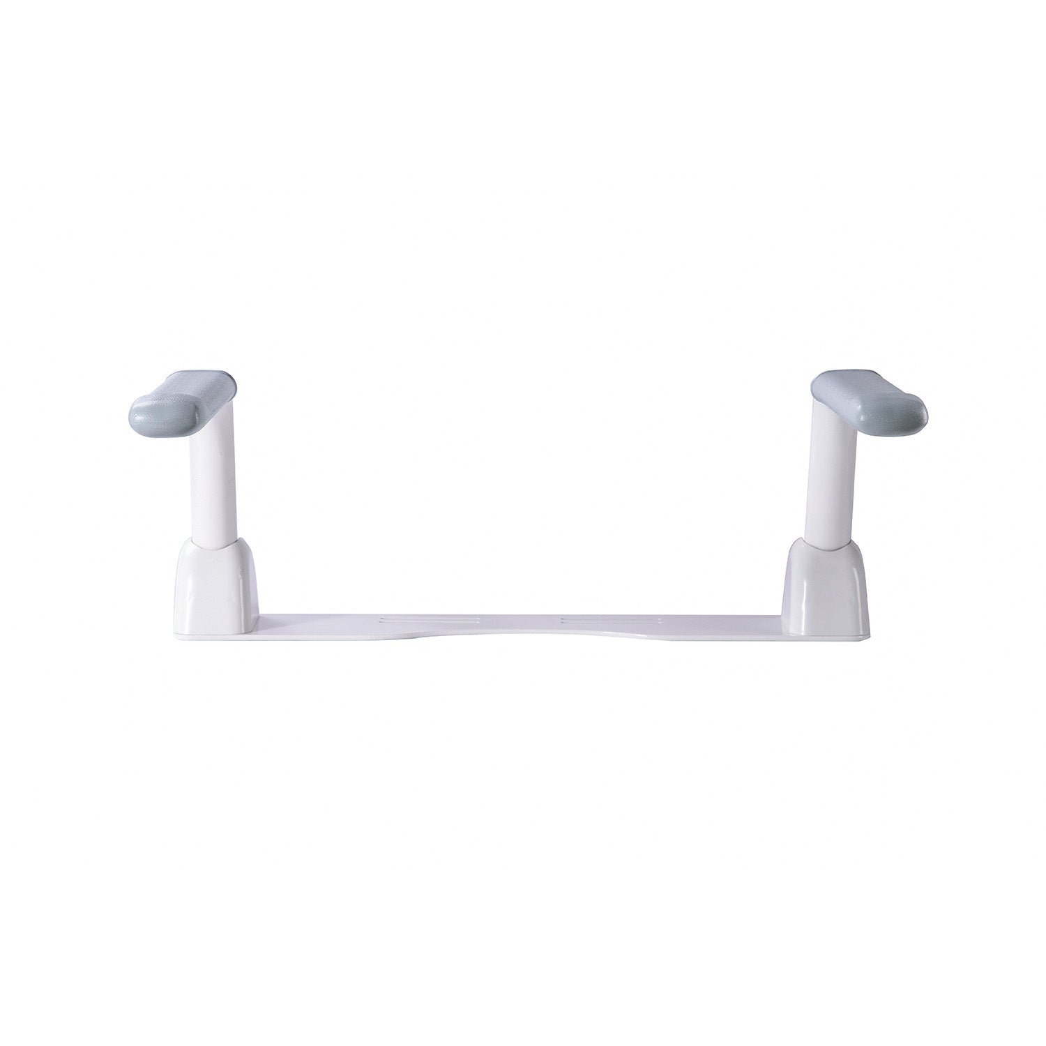 Widened grip toilet safety rails for elderly and mobility support
