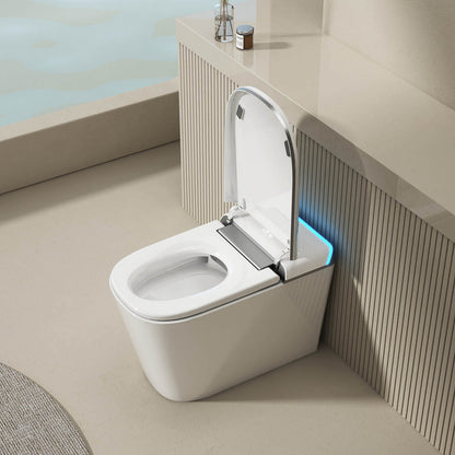 Built-in Water Tank High-Tech Toilet White