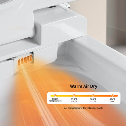 advanced hygiene smart toilet with temperature control