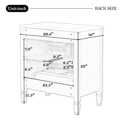back view dimensions of 30 inch bathroom vanity