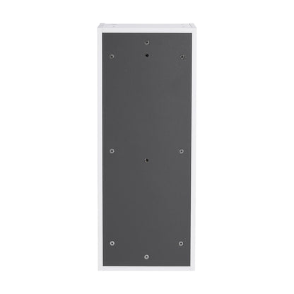 back view of 12 inch white wall cabinet 