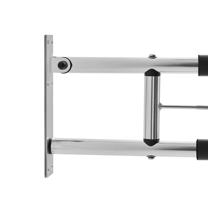 bathroom folding grab bar with reinforced structure for reliable toilet support