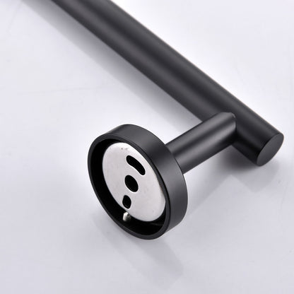 detail of Stainless Steel Matte Black Bathroom Hardware set mounting hole