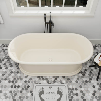 elegant pedestal bathtub with classic vintage style