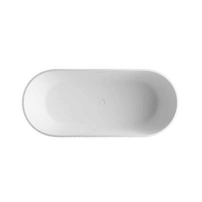 ergonomic solid surface bathtub with artistic curves