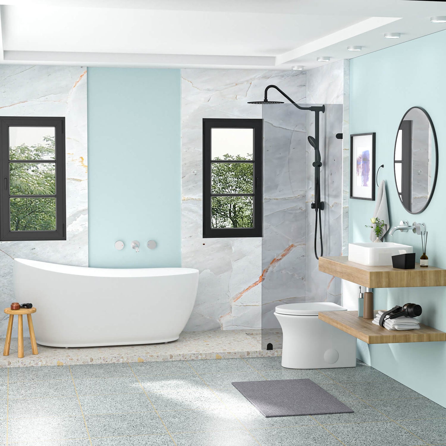 glossy white bathroom sink with modern vessel design