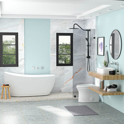 glossy white bathroom sink with modern vessel design
