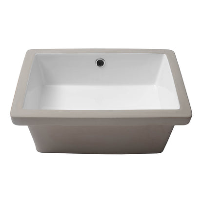 glossy white bathroom sink with seamless countertop integration