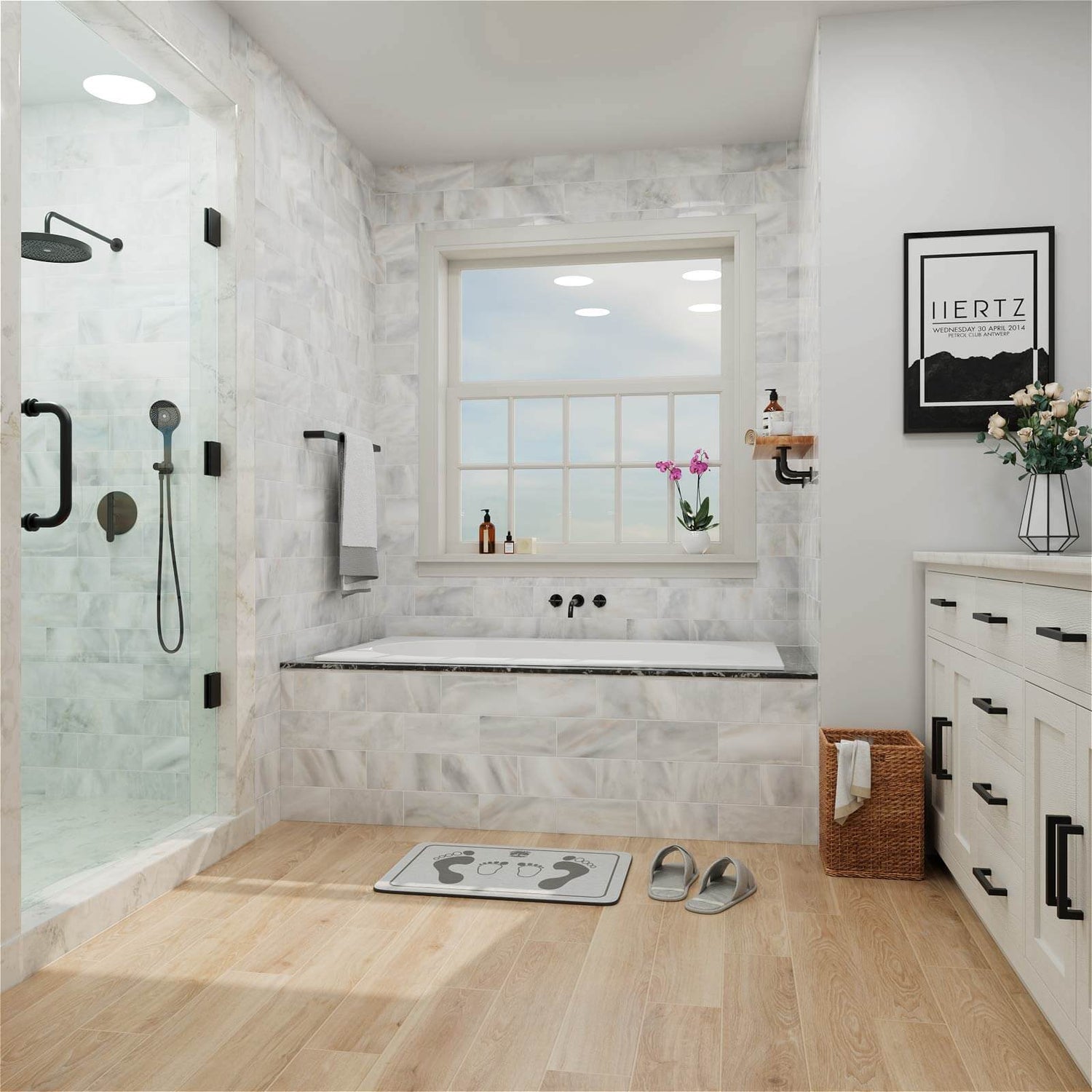 luxury solid surface bathtub designed for drop in installation