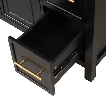 matte black vanity for luxury bathroom interiors