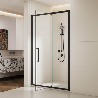 modern bathroom shower enclosure with clear glass