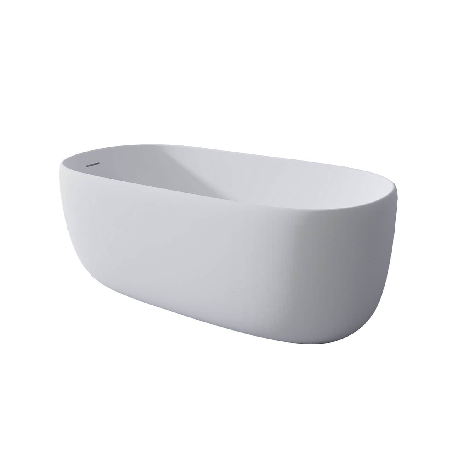 modern freestanding bathtub with built in overflow design