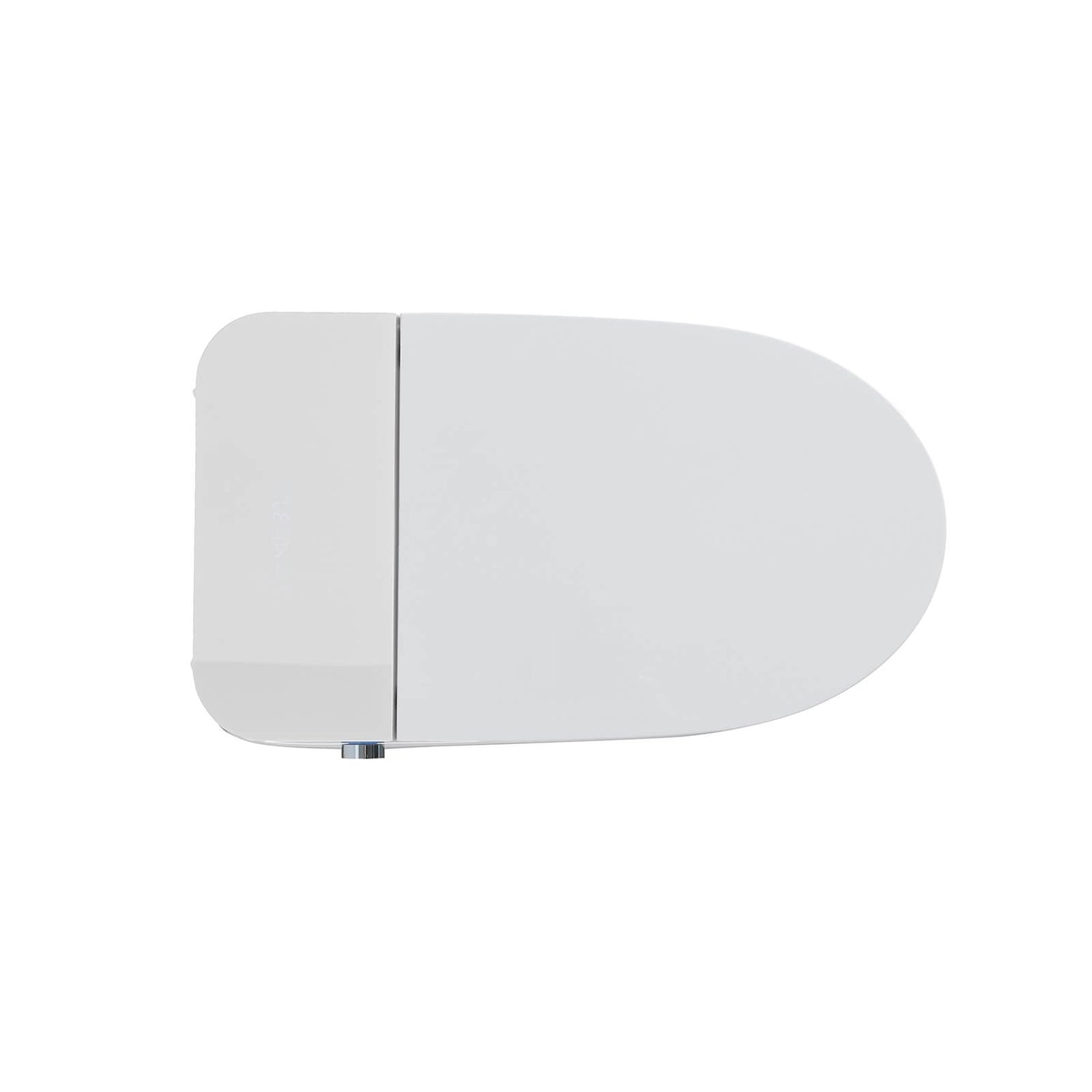 modern white smart toilet with LED digital display