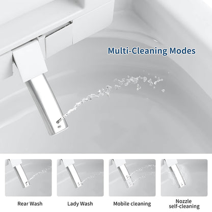 multi mode toilet featuring feminine and rear wash