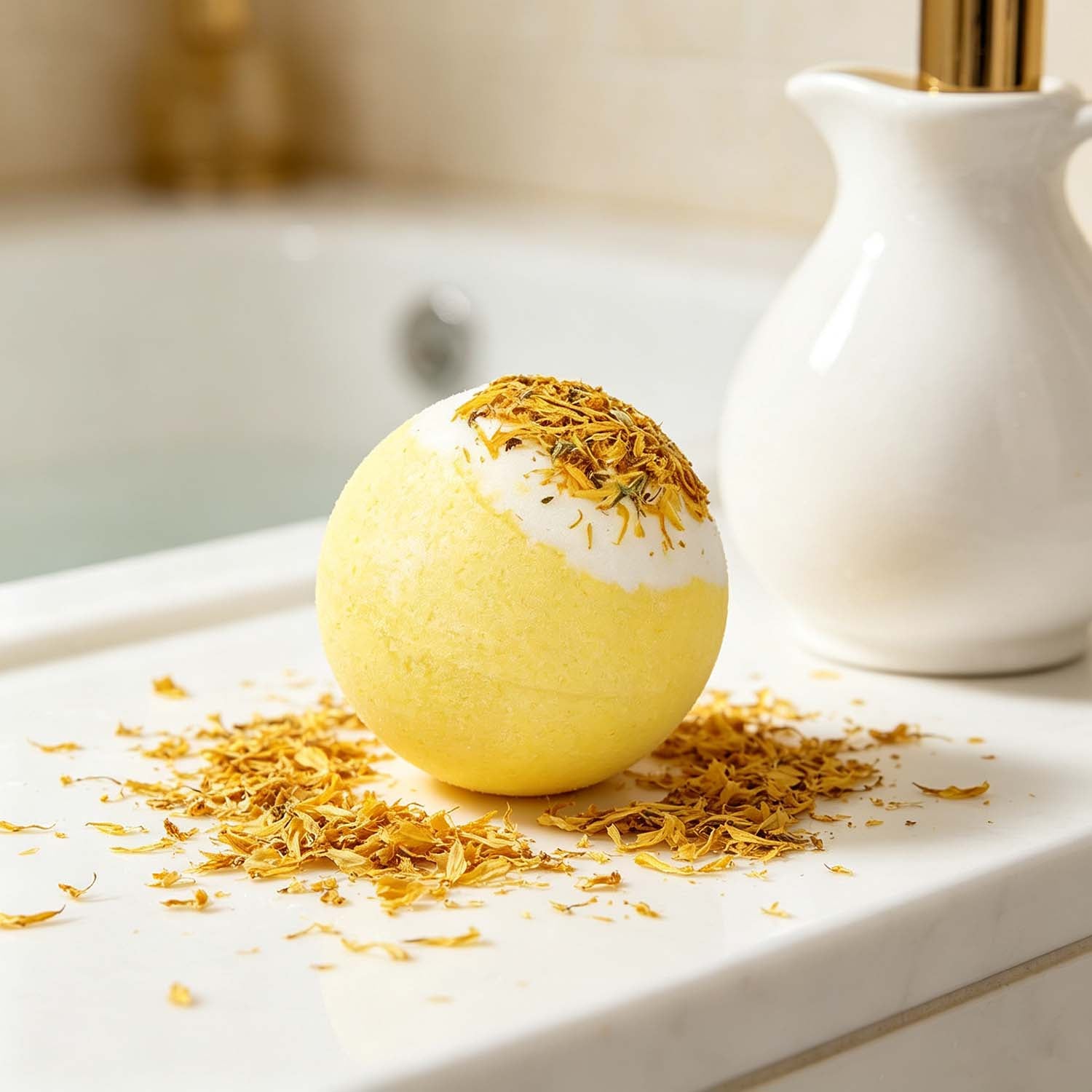 Chamomile Bath Bombs for Stress Relief USA,Relaxing Spa Bath Bombs Set (Set of 4)