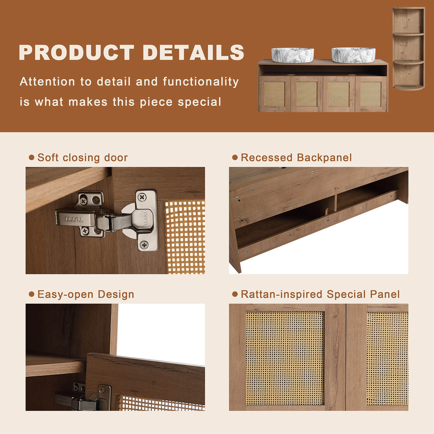 product details of 48 inch Floating Vanity